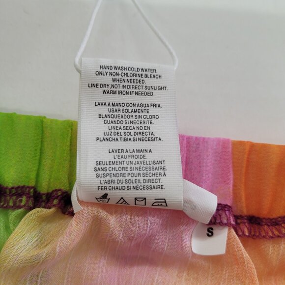 Bleu Rod Bettie Splash Out Short Ruffled Dress Cover Up Women S Strapless Pompom - Picture 8 of 13